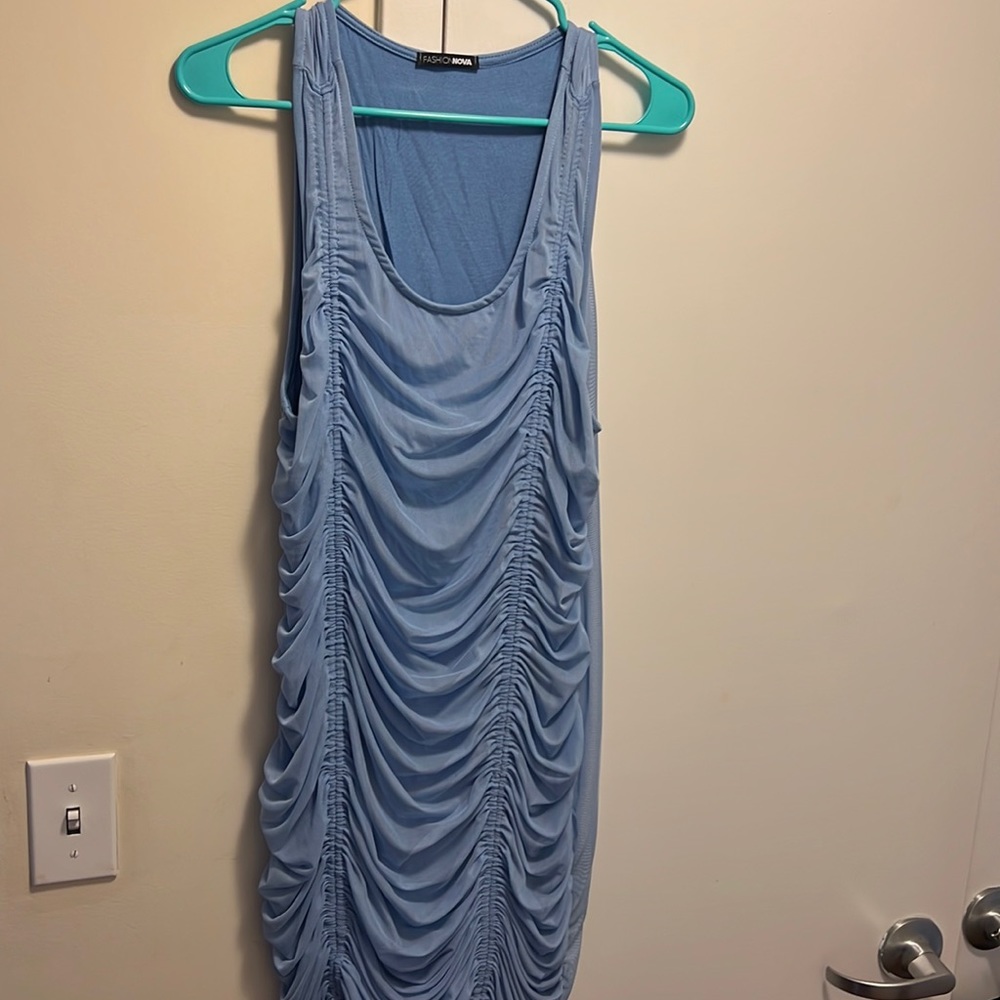 fashion nova runched dress